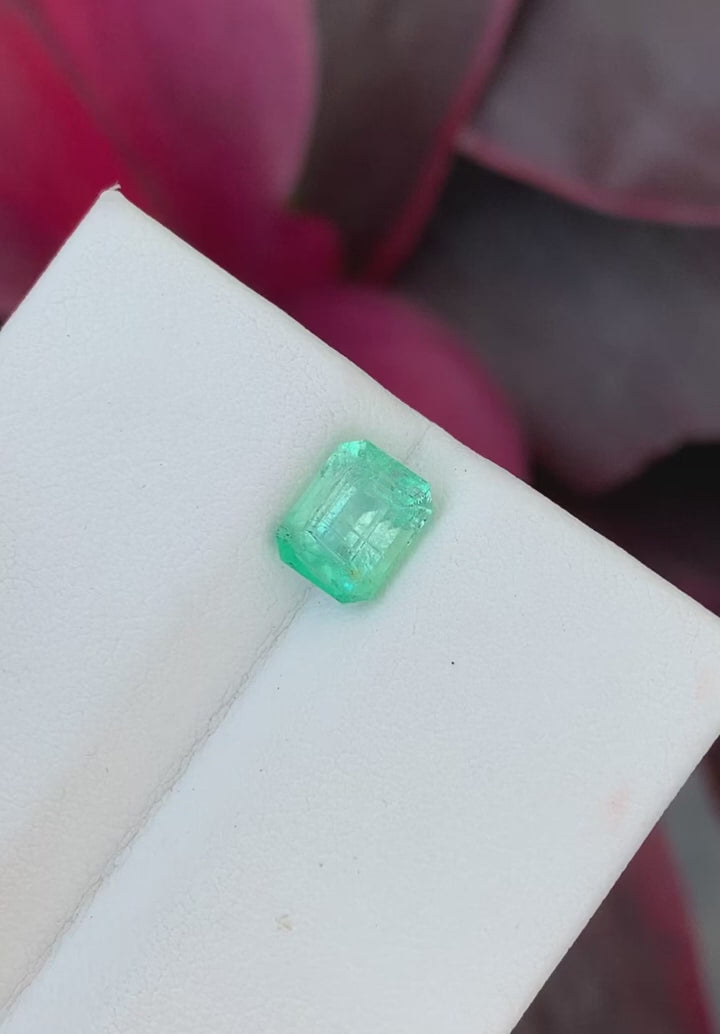 Natural Pastel Green Emerald Gemstone