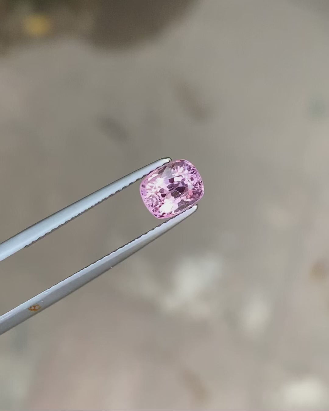 Fantastic Purplish Pink Natural Spinel Stone