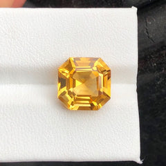 asscher cut citrine