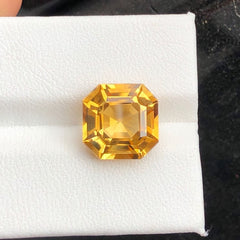 deep color asscher cut citrine - gandhara gems (3)