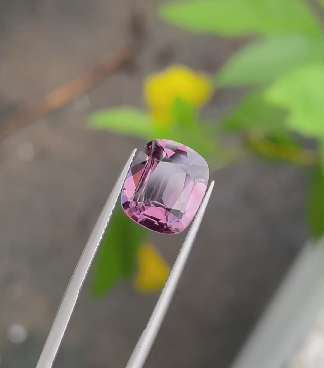 Precious Purplish Pink Natural Spinel Gemstone