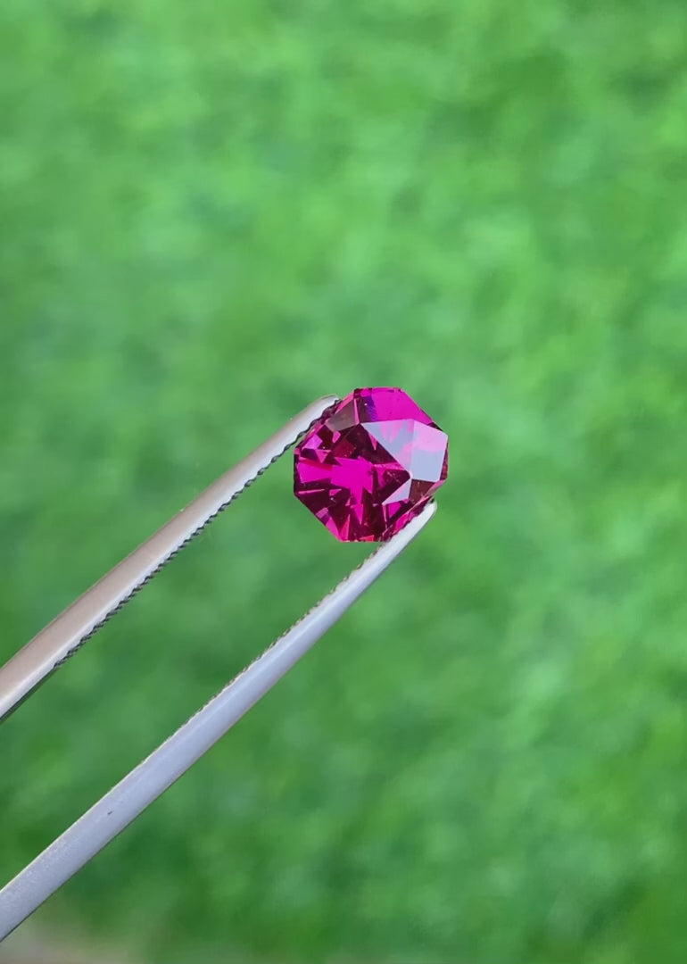 Brilliant Natural Pink Garnet Stone