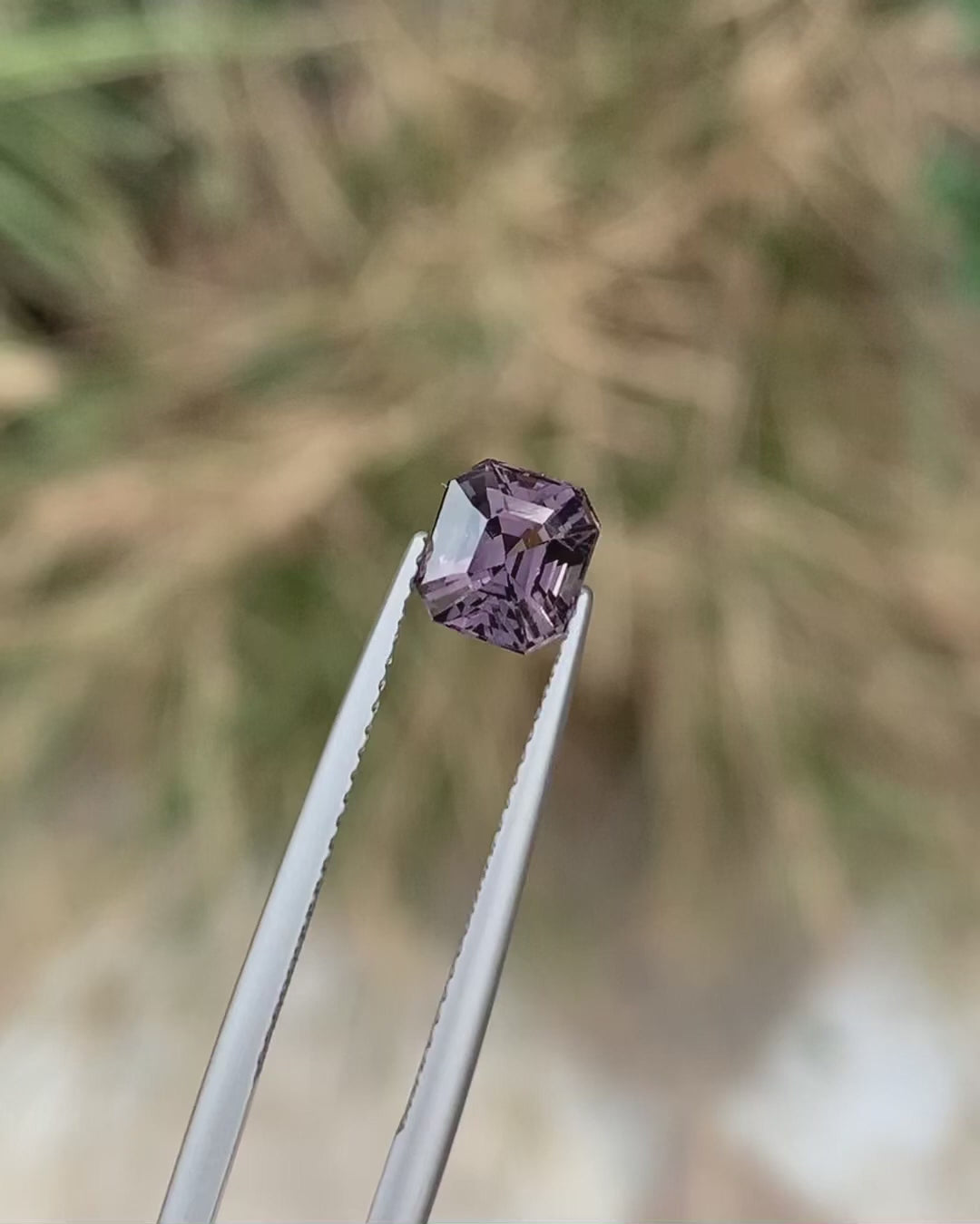 Fantastic Greyish Purple Spinel Gemstone