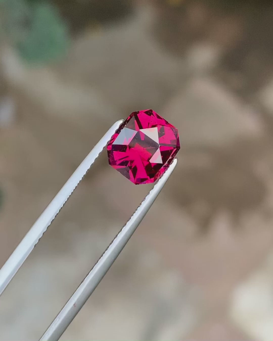 Incredible Pinkish Red Garnet Stone