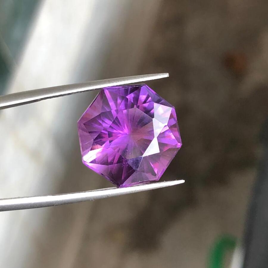 fancy cut natural amethyst