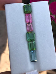 7.45 ct Mix color Cut Tourmaline lot for sale