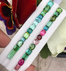 multi color natural tourmaline - gandhara gems