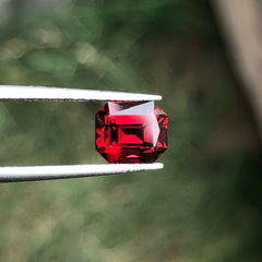 precision cut rhodolite garnet