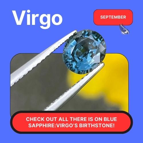 Virgo Birthstone: Blue Sapphire