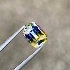 1-06-carats-bicolor-parti-sapphire-cushion-faceted-sri-lankan-gemstone