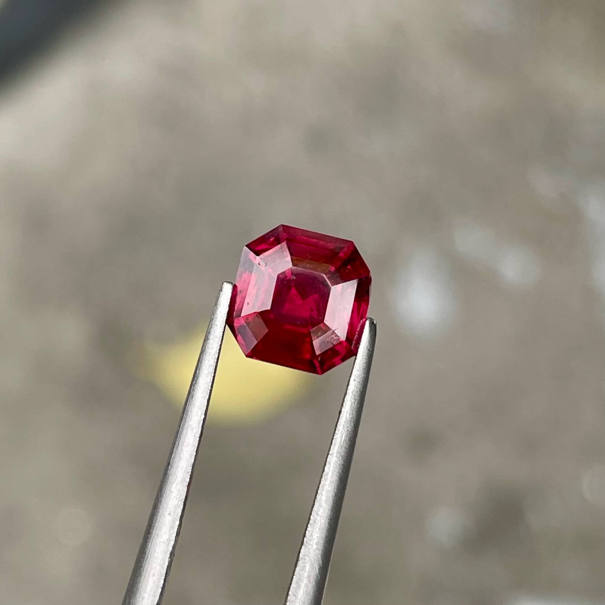 2.07 Carats Soft Red Garnet Stone
