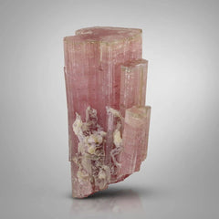 Pink Tourmaline Crystals on Lepidolite