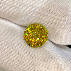 5.37ct Fancy Rainbow Sphene Round Cut