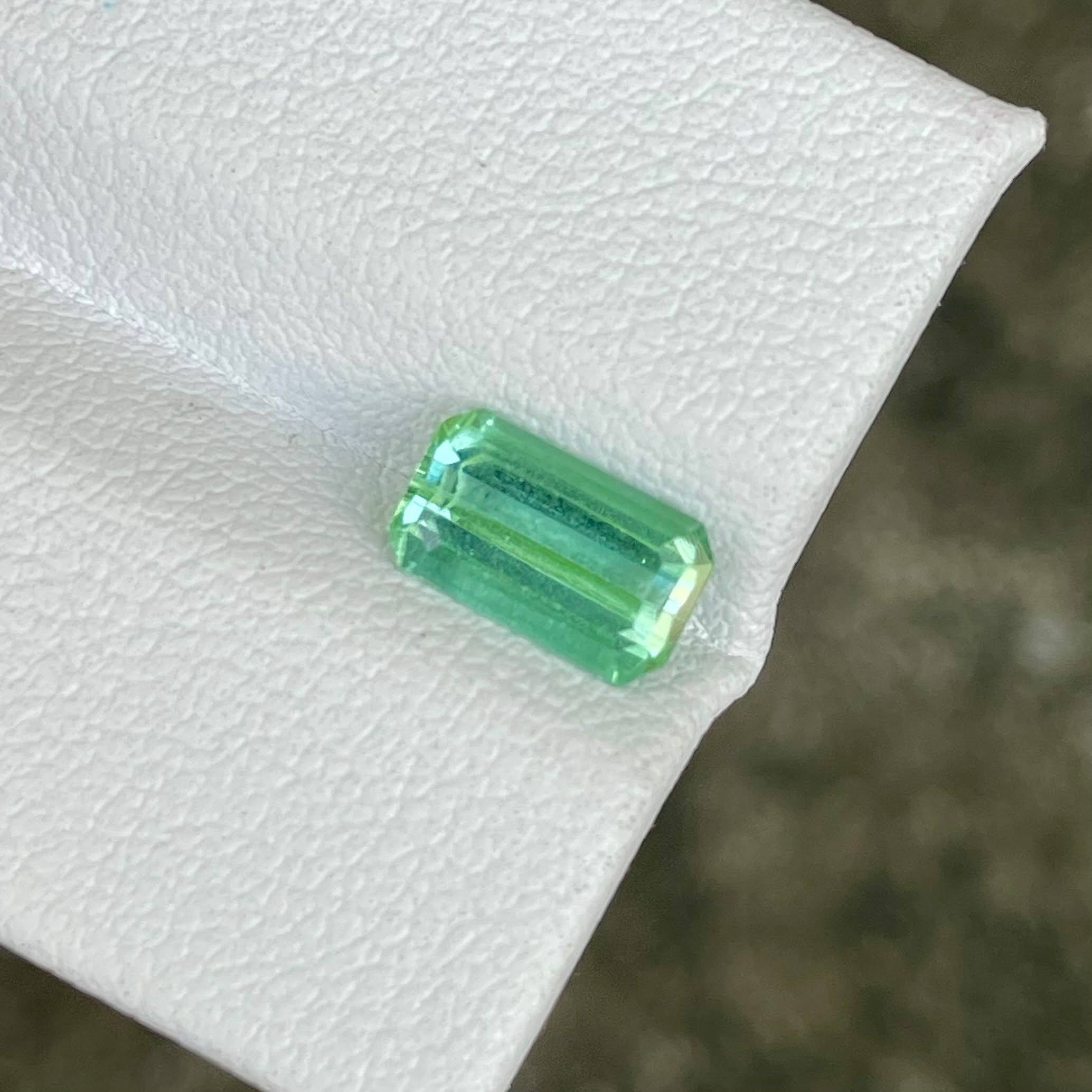 1.38 Carat Lagoon Mint Green Tourmaline