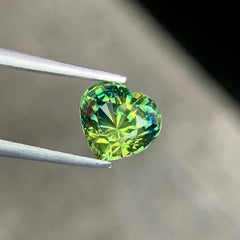 1.57Ct Teal Sapphire Heart Shape