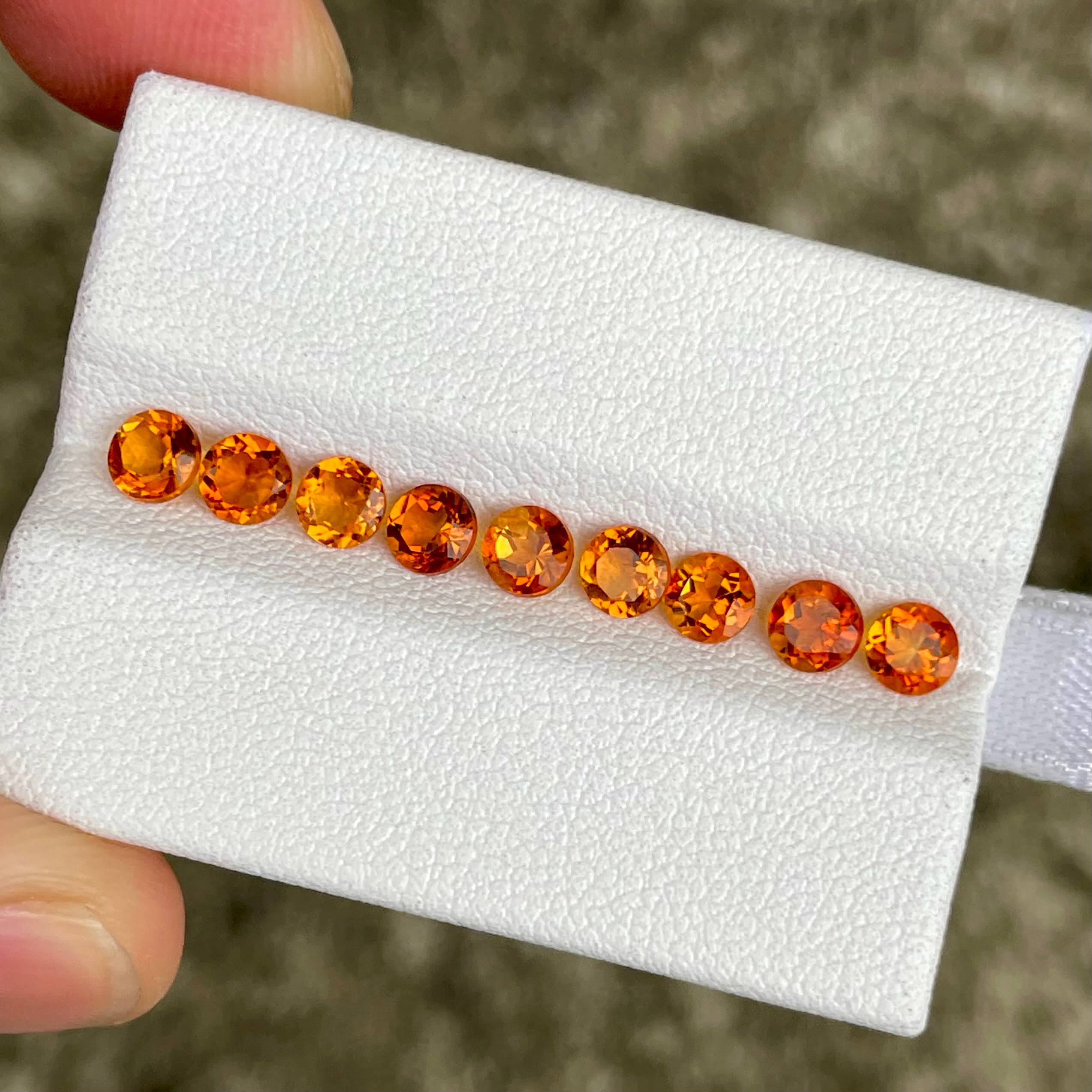 2.36 Carats Citrine Lot Round Cut