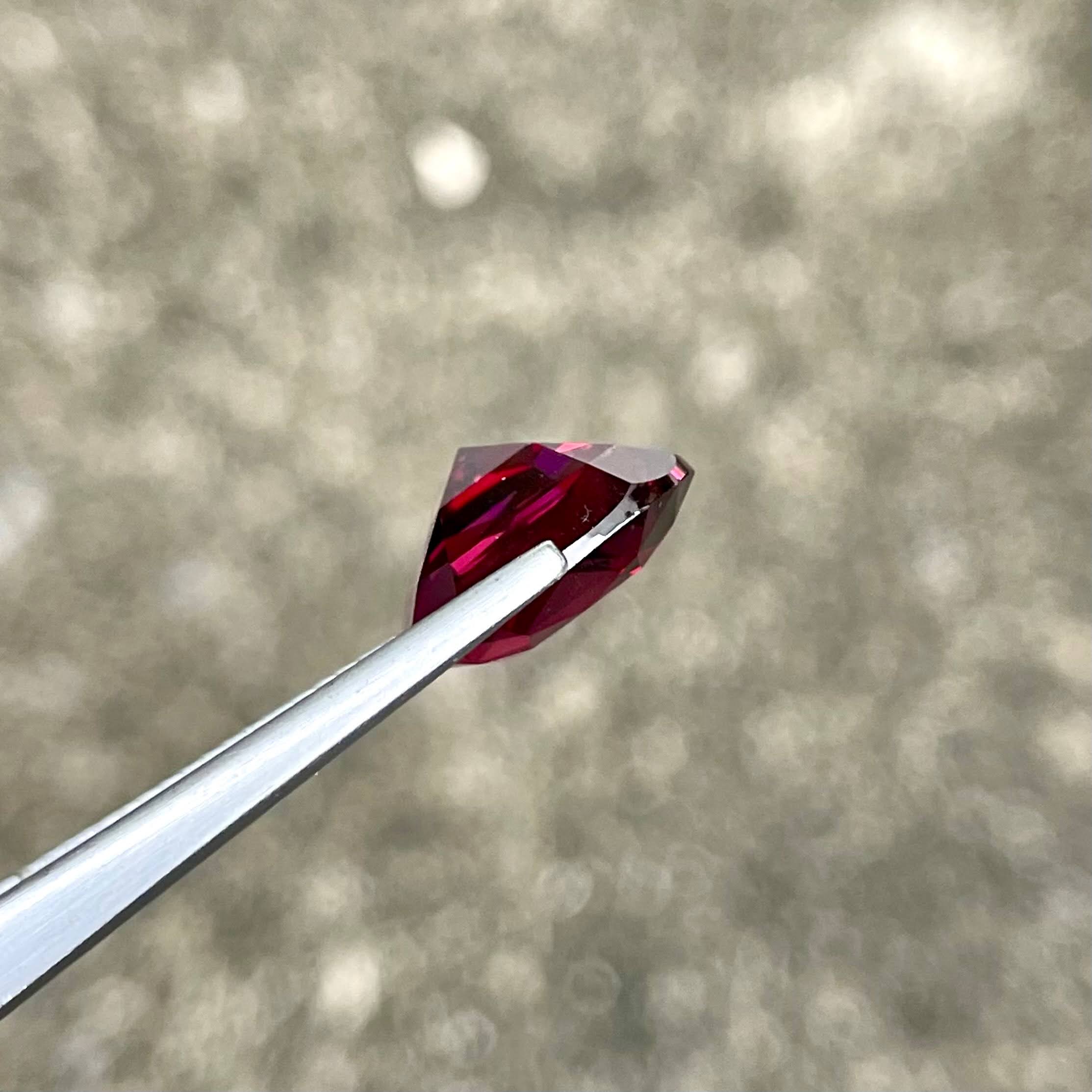 8.49 Carats Vibrant Pink Garnet Stone