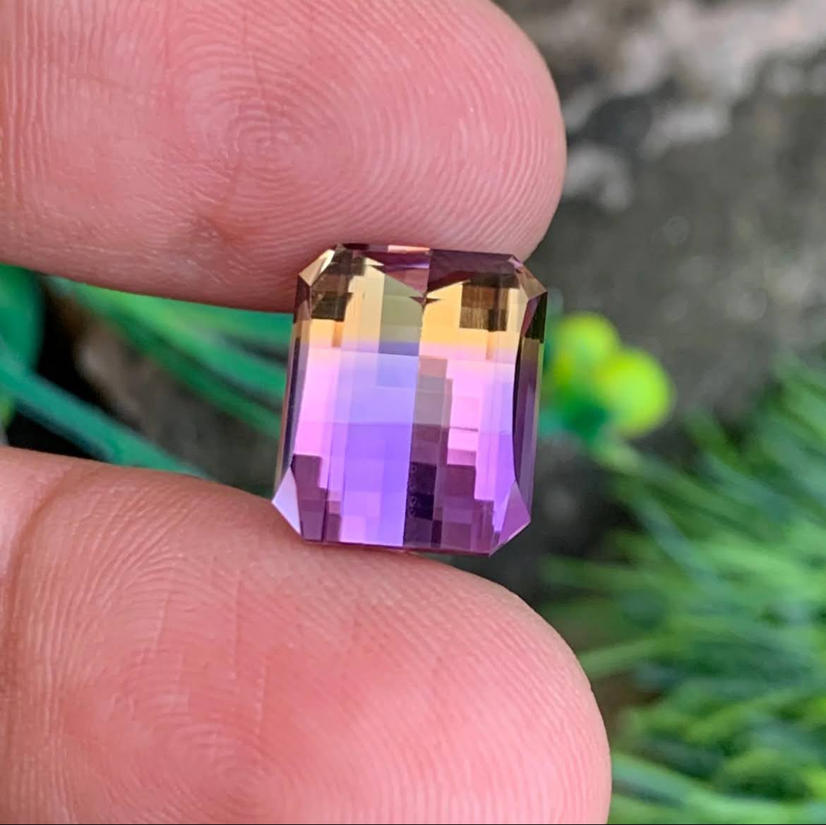 8.90 Carats Bi Color Ametrine Stone