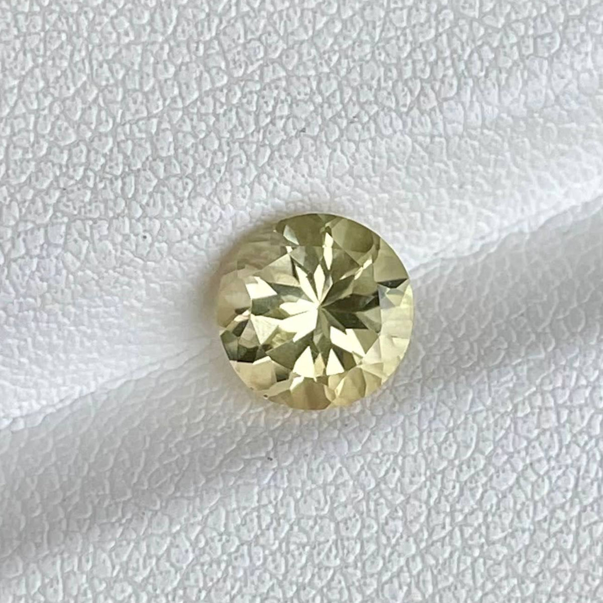 1.44 Carat Round Canary Tourmaline Gem