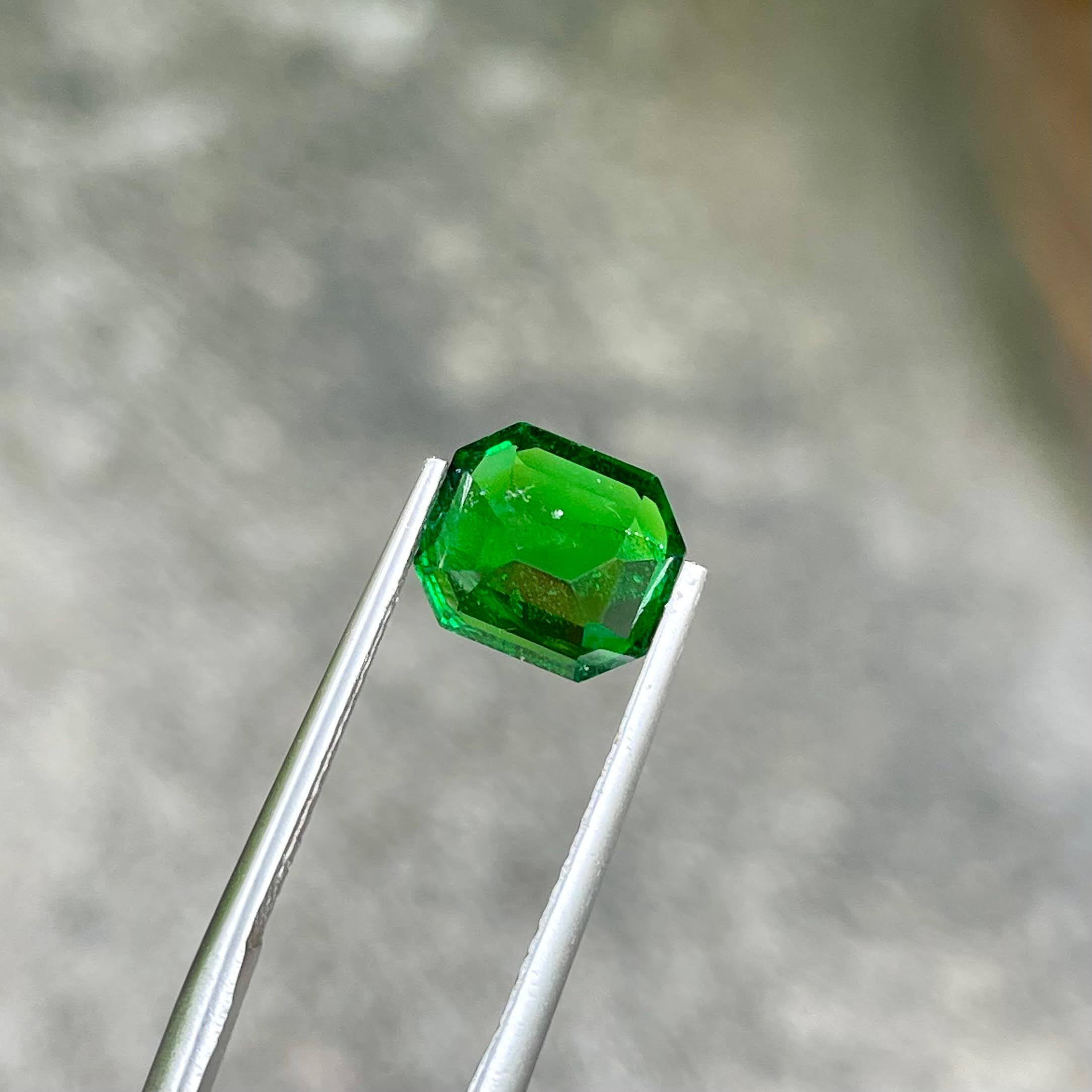 2.84 Carats Green Tsavorite Garnet Gem