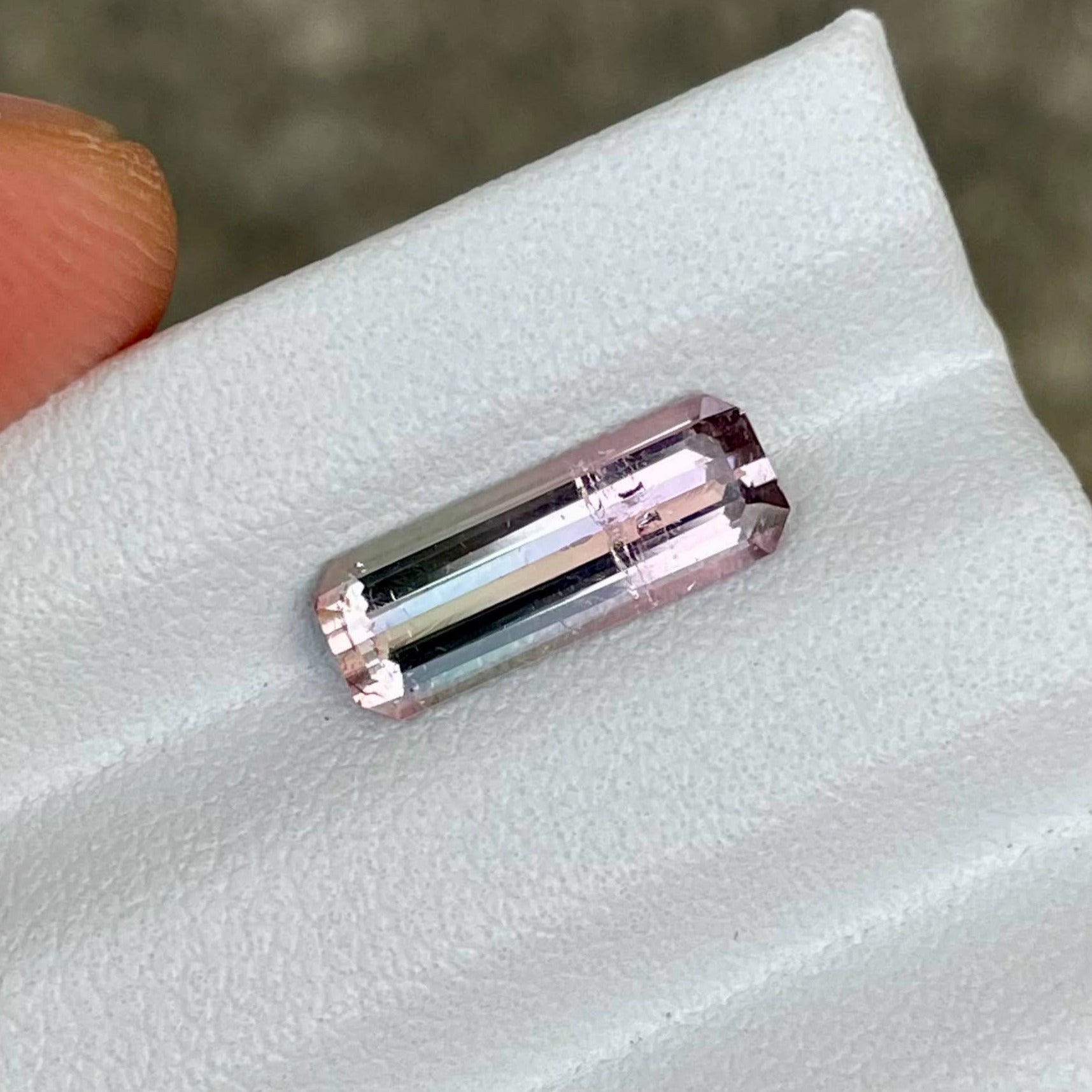 1.76 Carats Bi Color Tourmaline Stone