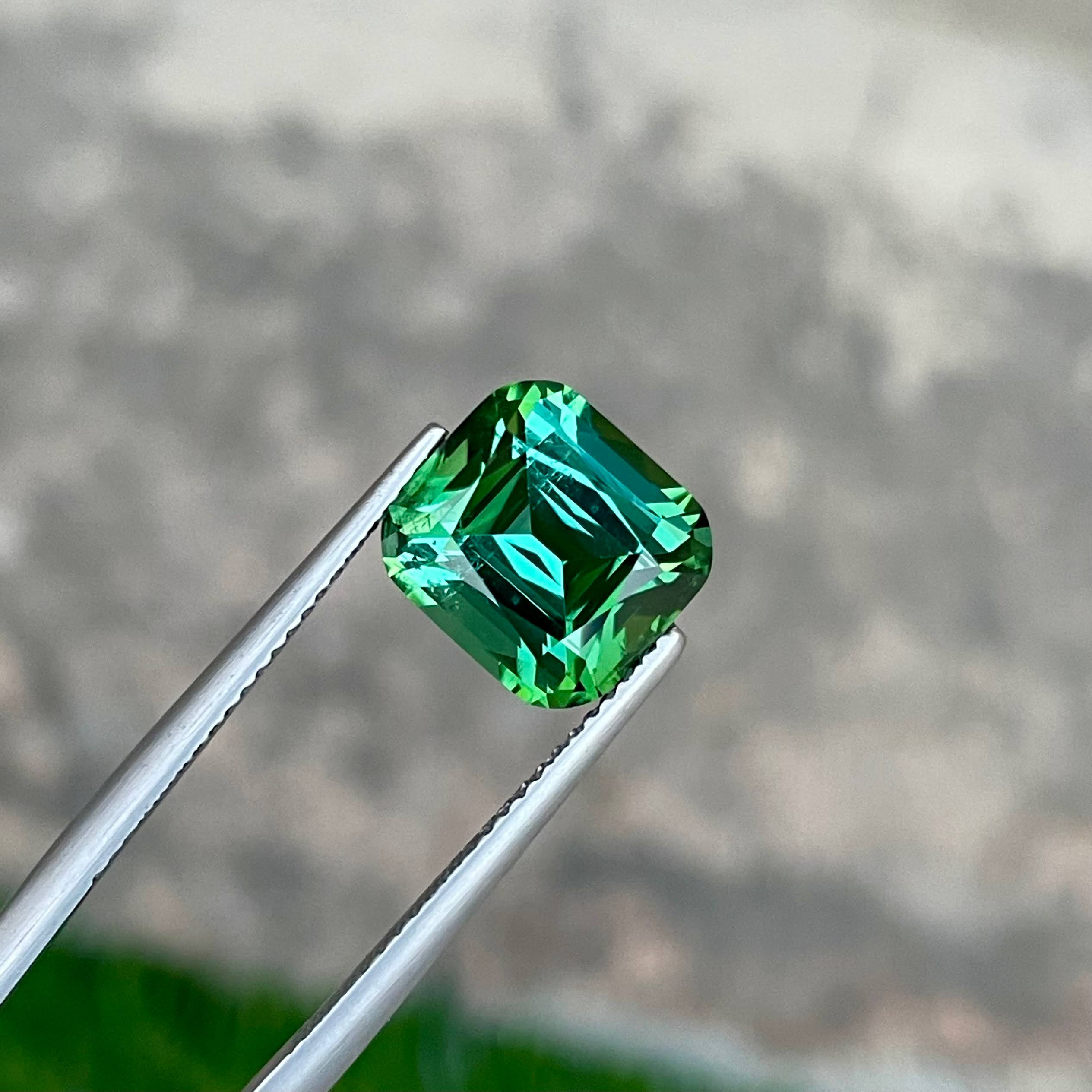 5.05 carats Bluish Green Tourmaline
