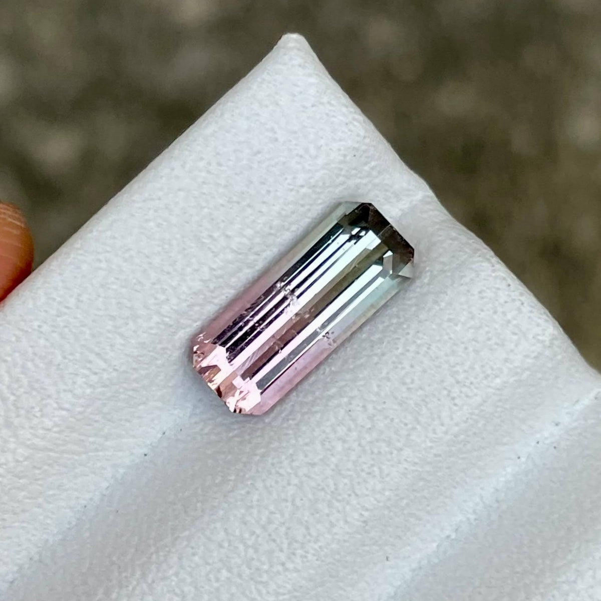 1.87 Carats Bi Color Tourmaline Stone