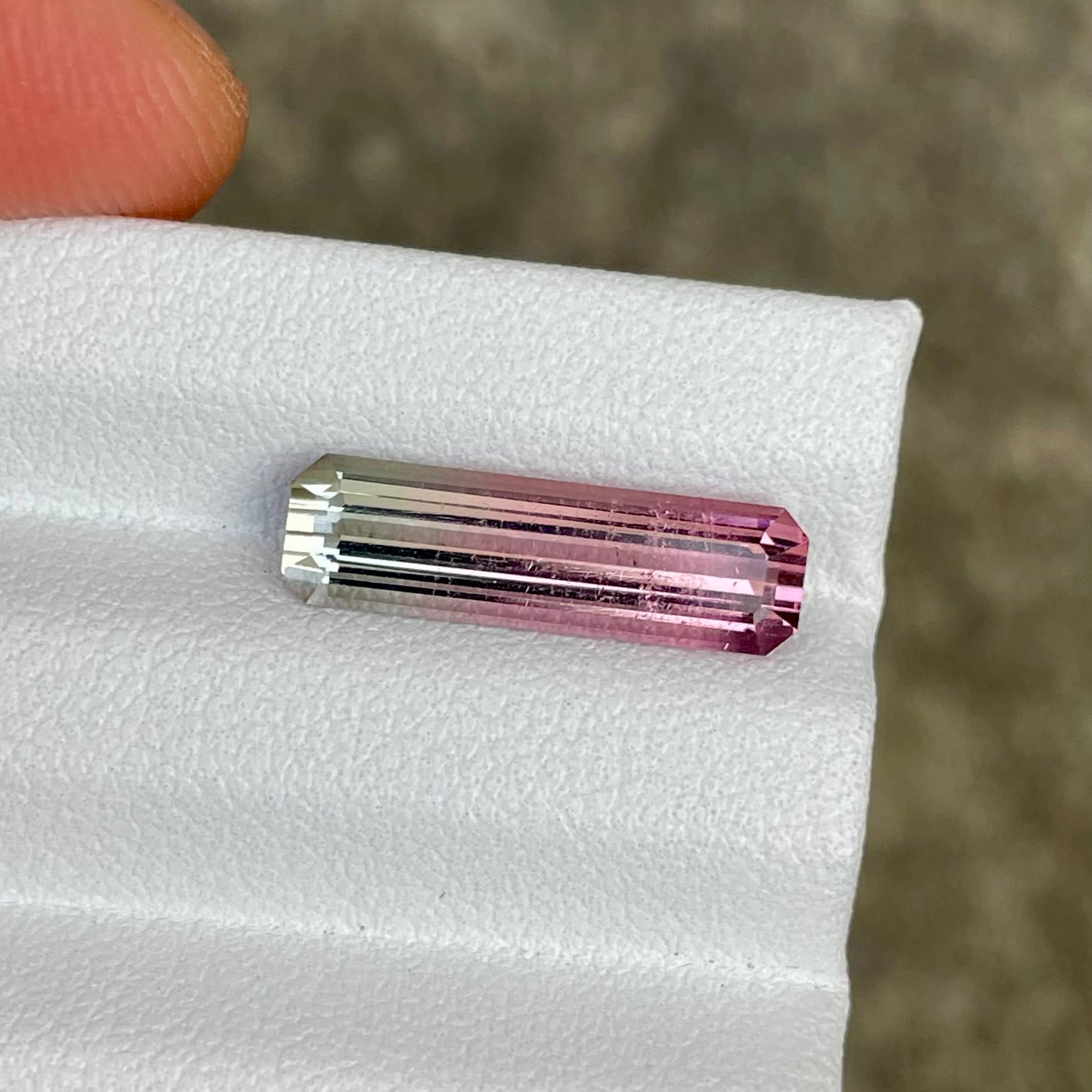 3.42 Carat Bi Color Tourmaline Stone