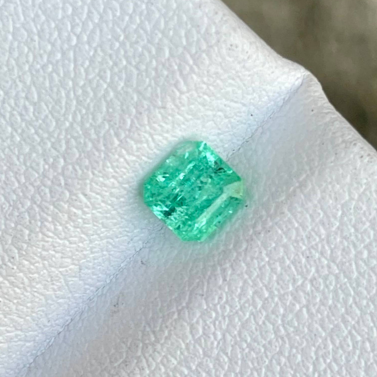 0.59 Carats Emerald Faceted Gemstone