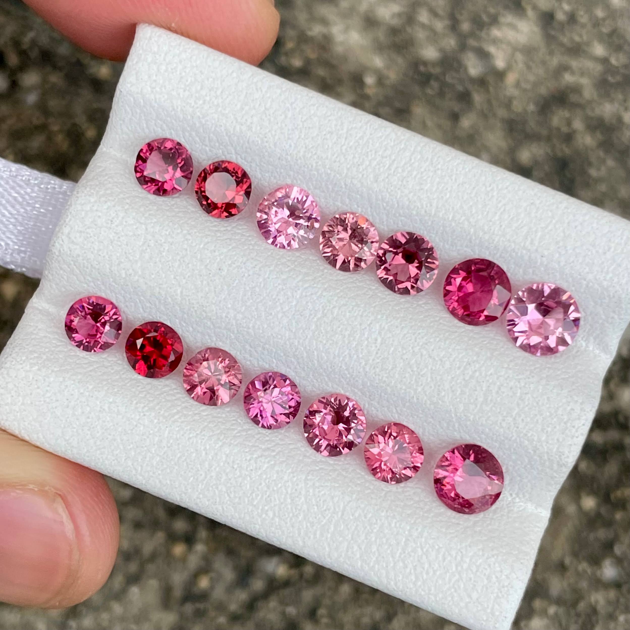 5.68ct Natural Burmese Spinel Lot Fancy Color Round