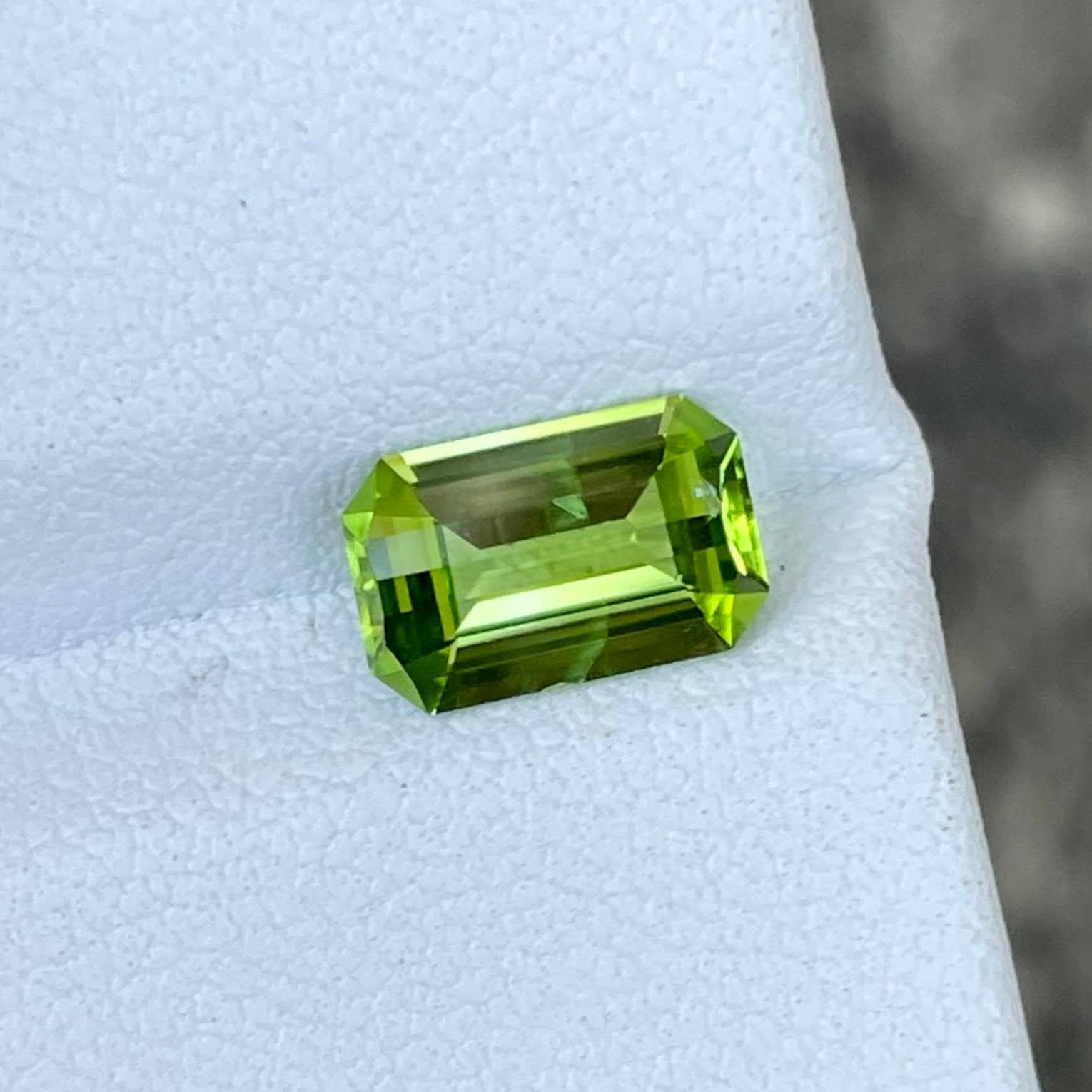 1.60 Carats Peridot Stone Custom Cut