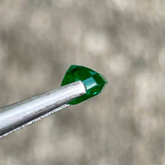 0.68ct Vivid Green Zambian Emerald Cut Emerald