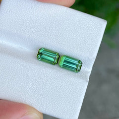 3.55 Carats Natural Tourmaline Pair