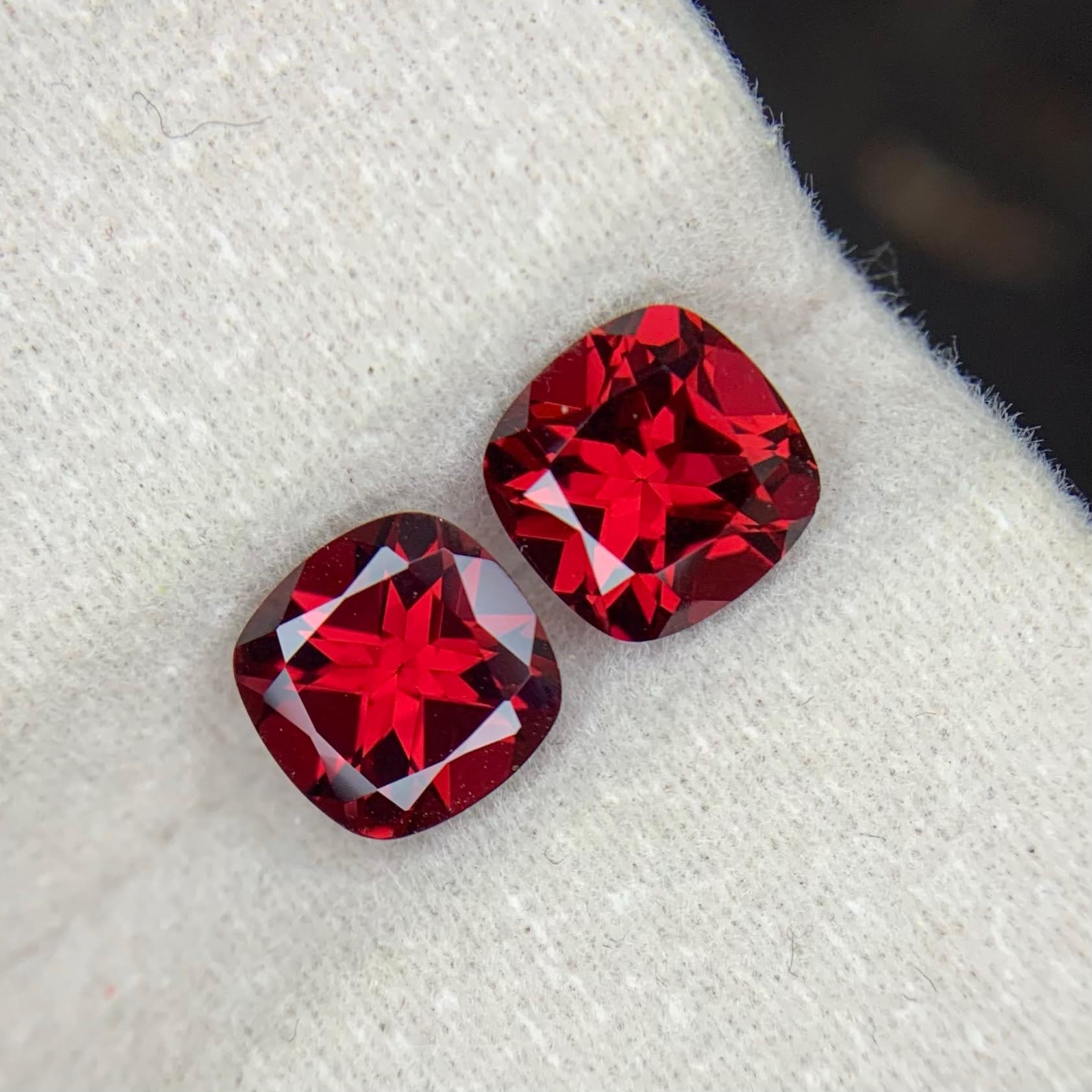 3.60Ct Rhodolite Garnet Pair