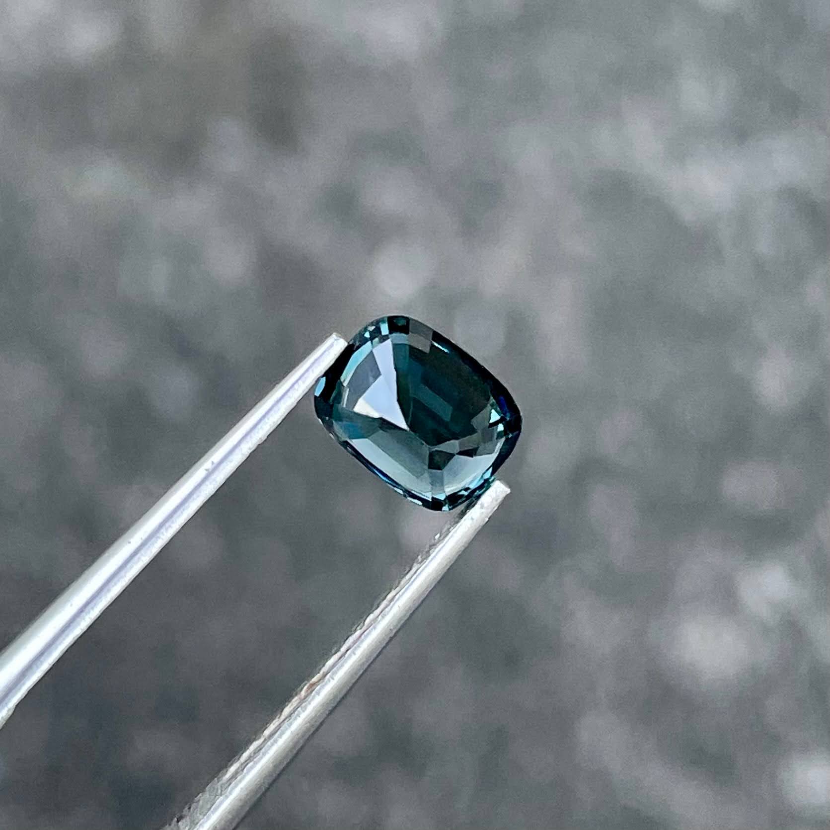  1.56 Carats Teal Blue Spinel Stone