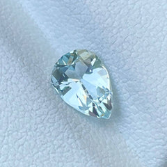  1.26ct Sea Color Aquamarine Pear Cut Pakistani Gem