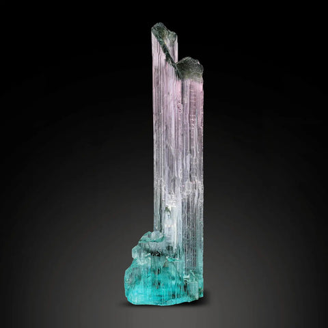 Gorgeous Bicolour Tourmaline with Pink and Seafoam Blue colours from Pachigram, Paprok, Afghanistan