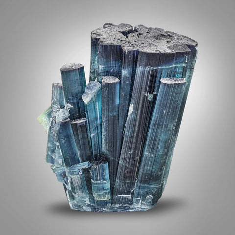 Gorgeous Indicolite Blue Color Tourmaline Cluster from Darrah I Pech, Kunnar, Afghanistan
