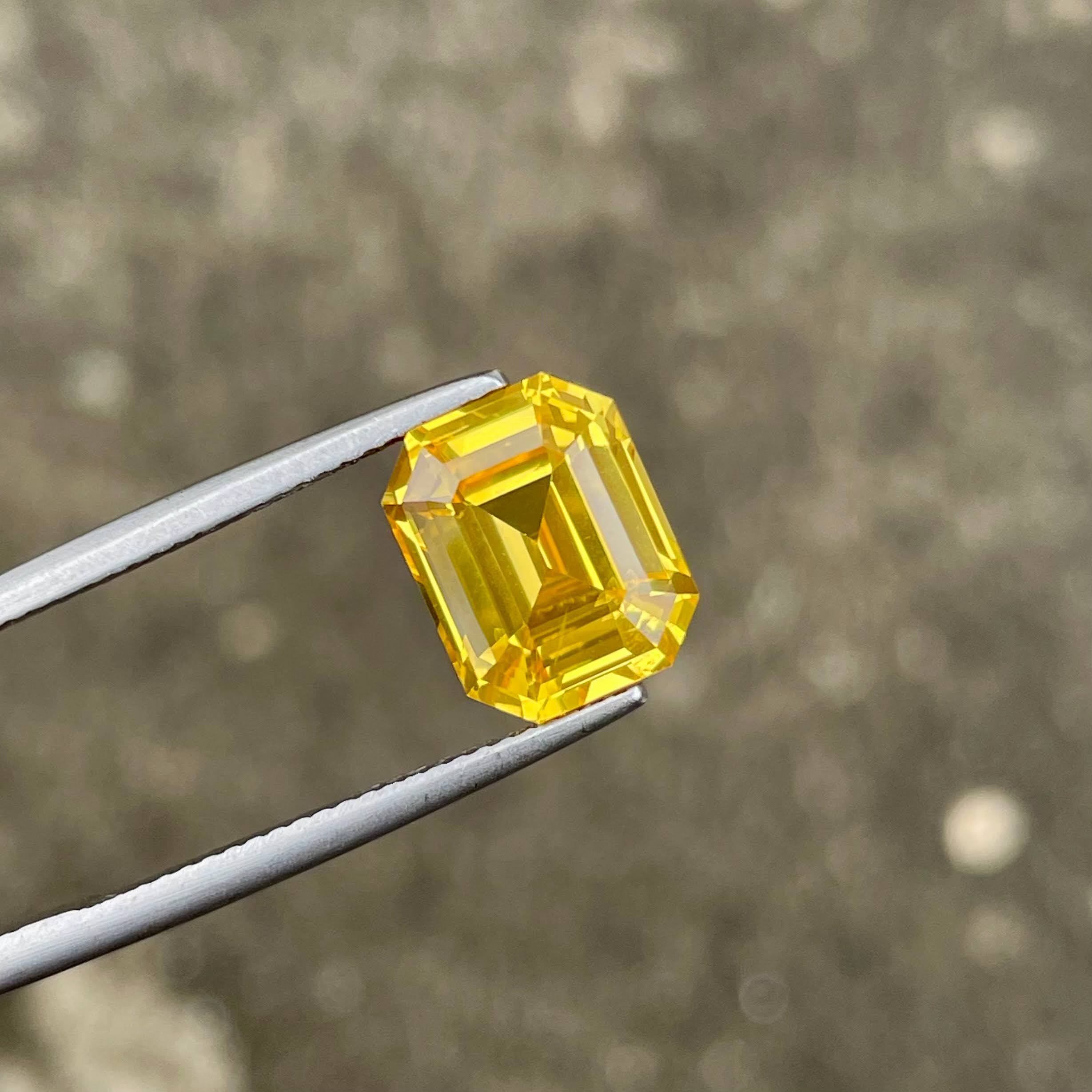 6.53 Carat Natural Yellow Sapphire