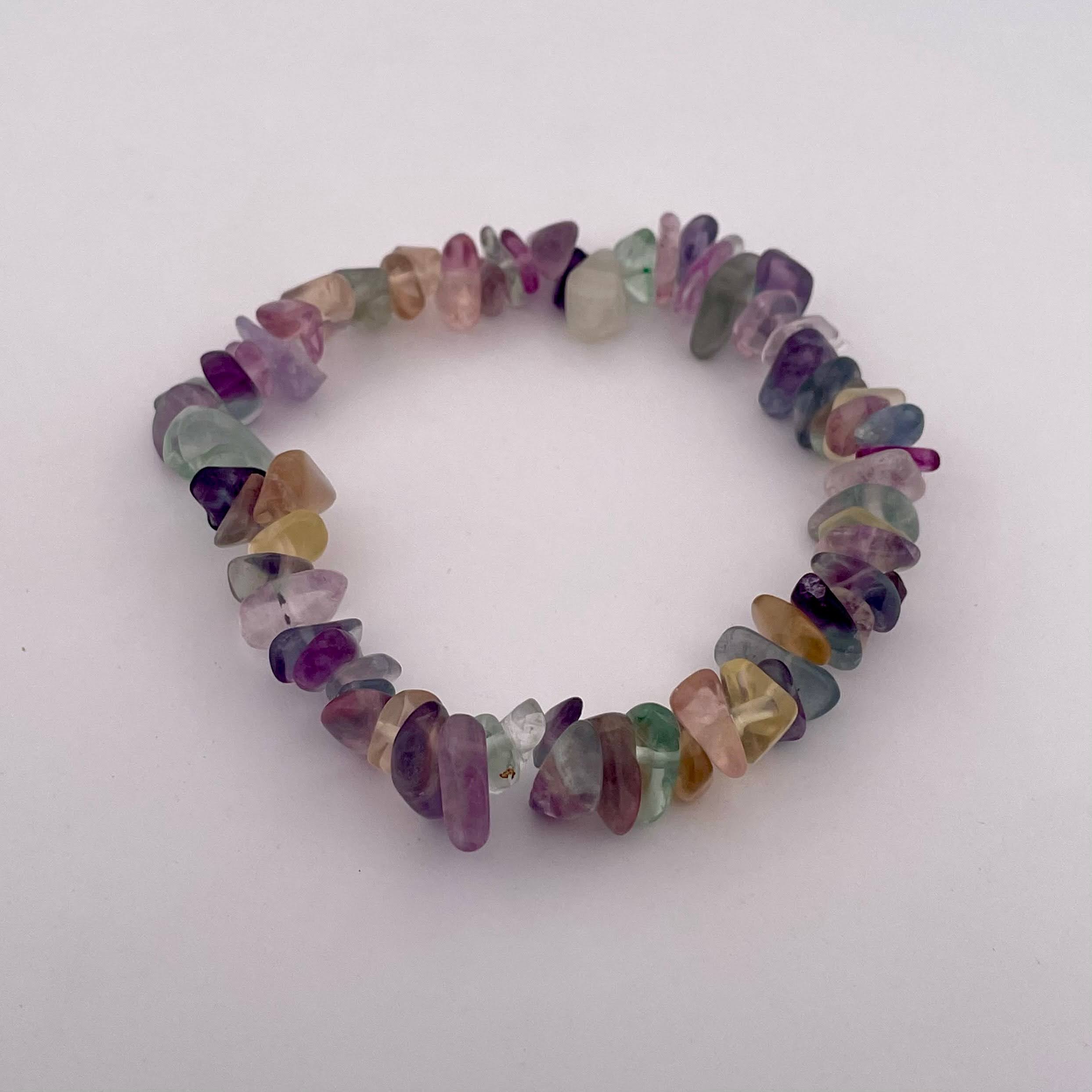 Handmade Fluorite Stone Beaded Bracelet