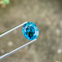 5.30 Carats Blue Cushion Zircon Stone