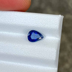 0.87 Carats Blue Sapphire Pear Cut Gem