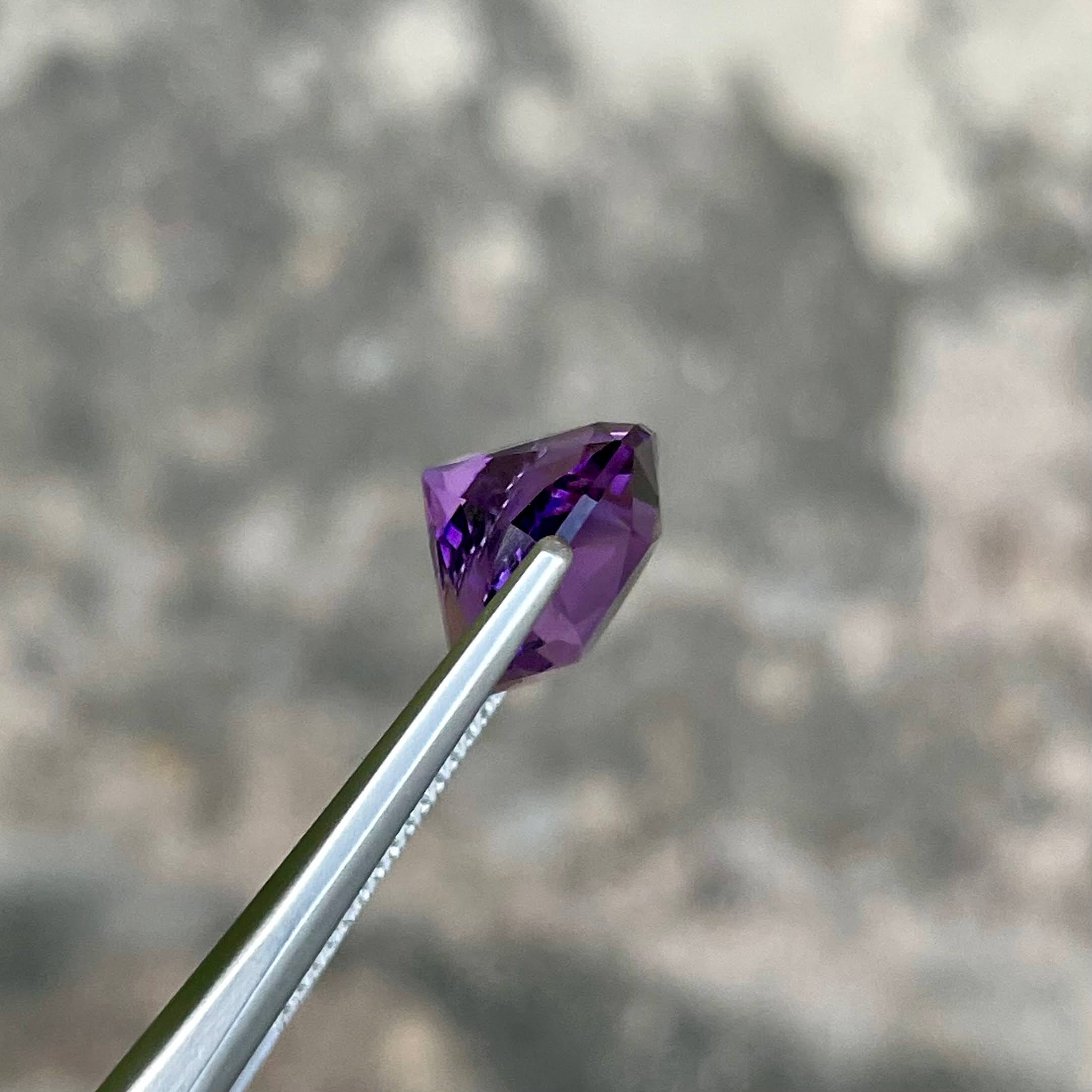 3.95 Carats Purple Brazilian Amethyst 