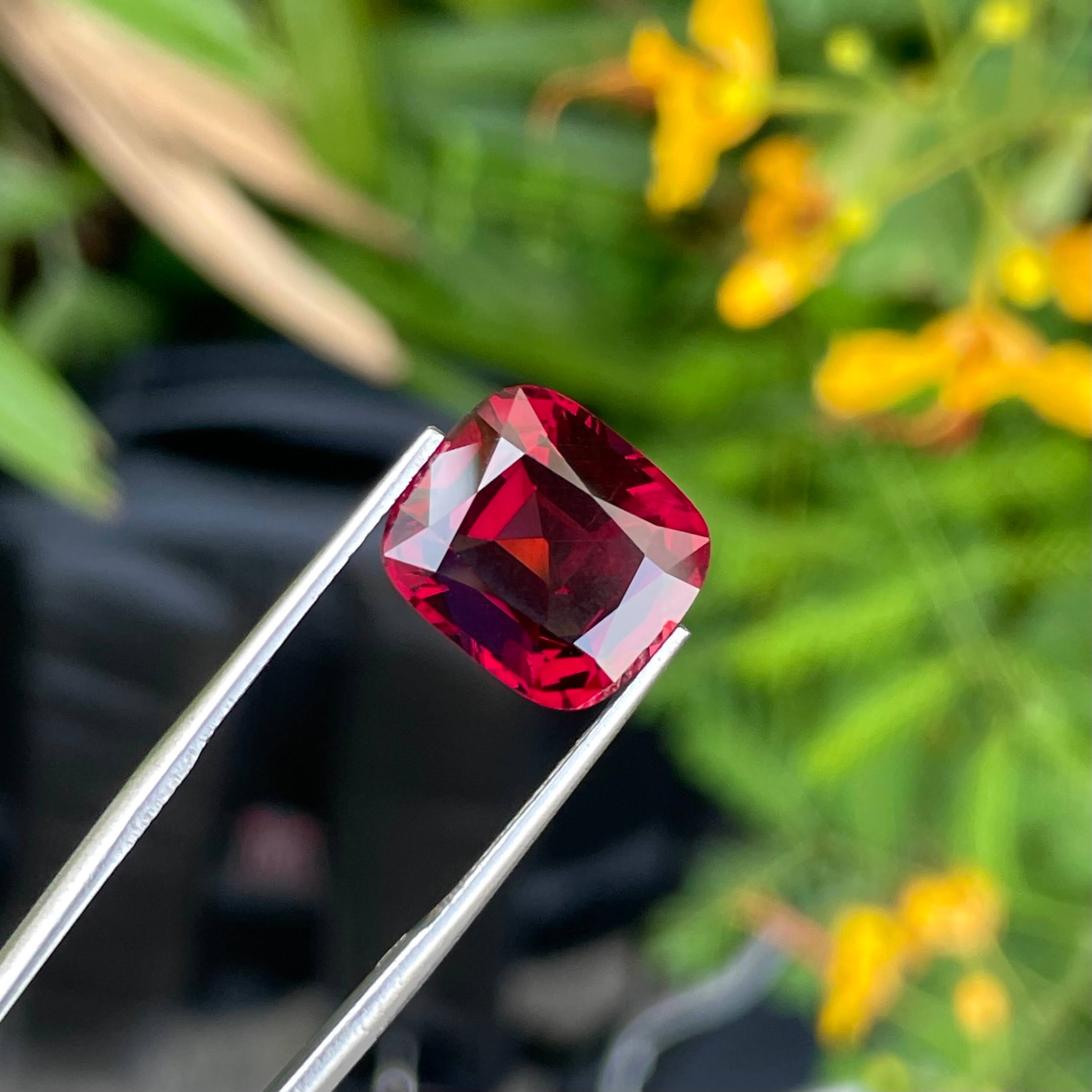 10.56 Carats Bright Red Garnet Stone