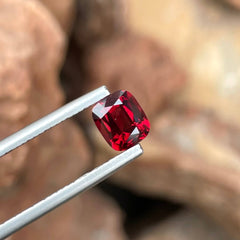 1.15 Carats Red Burmese Cushion Spinel