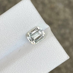 1.40 Carat White Cushion Aquamarine