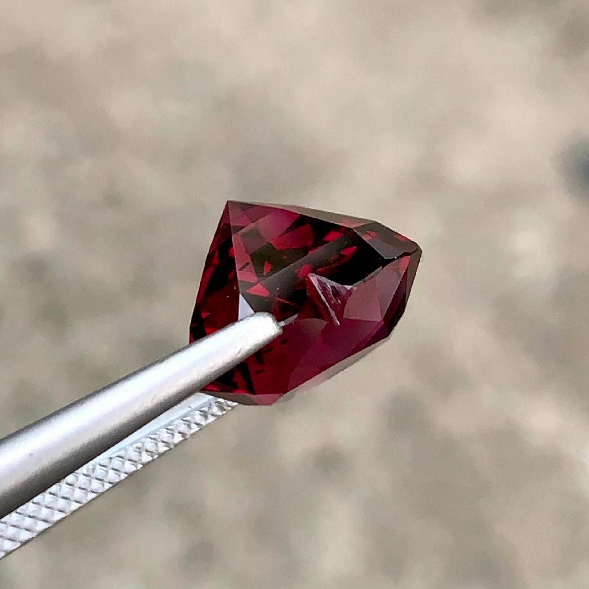 7.38ct Pinkish Red Garnet Heart Shape