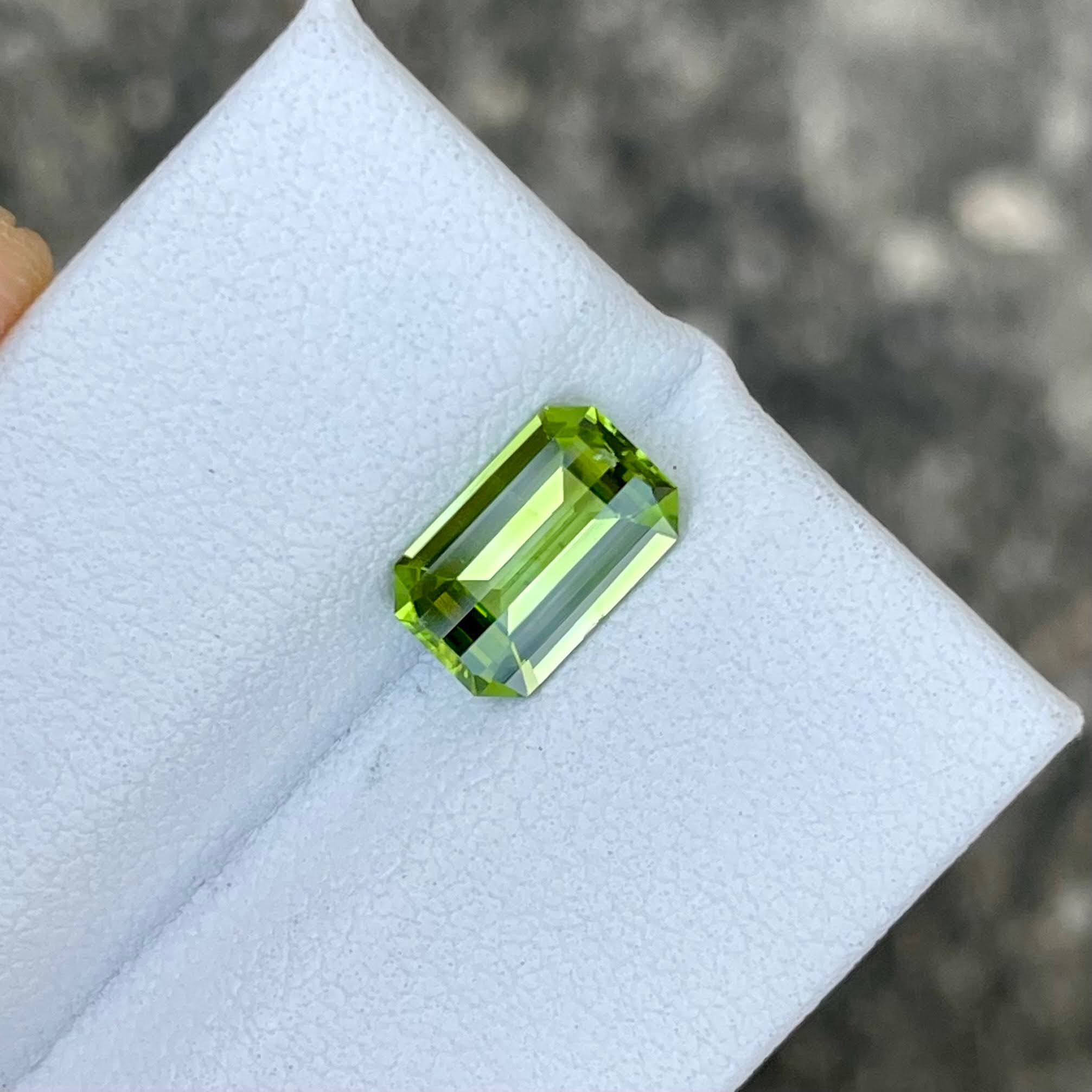 1.60 Carats Peridot Stone Custom Cut