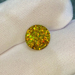 5.37ct Fancy Rainbow Sphene Round Cut