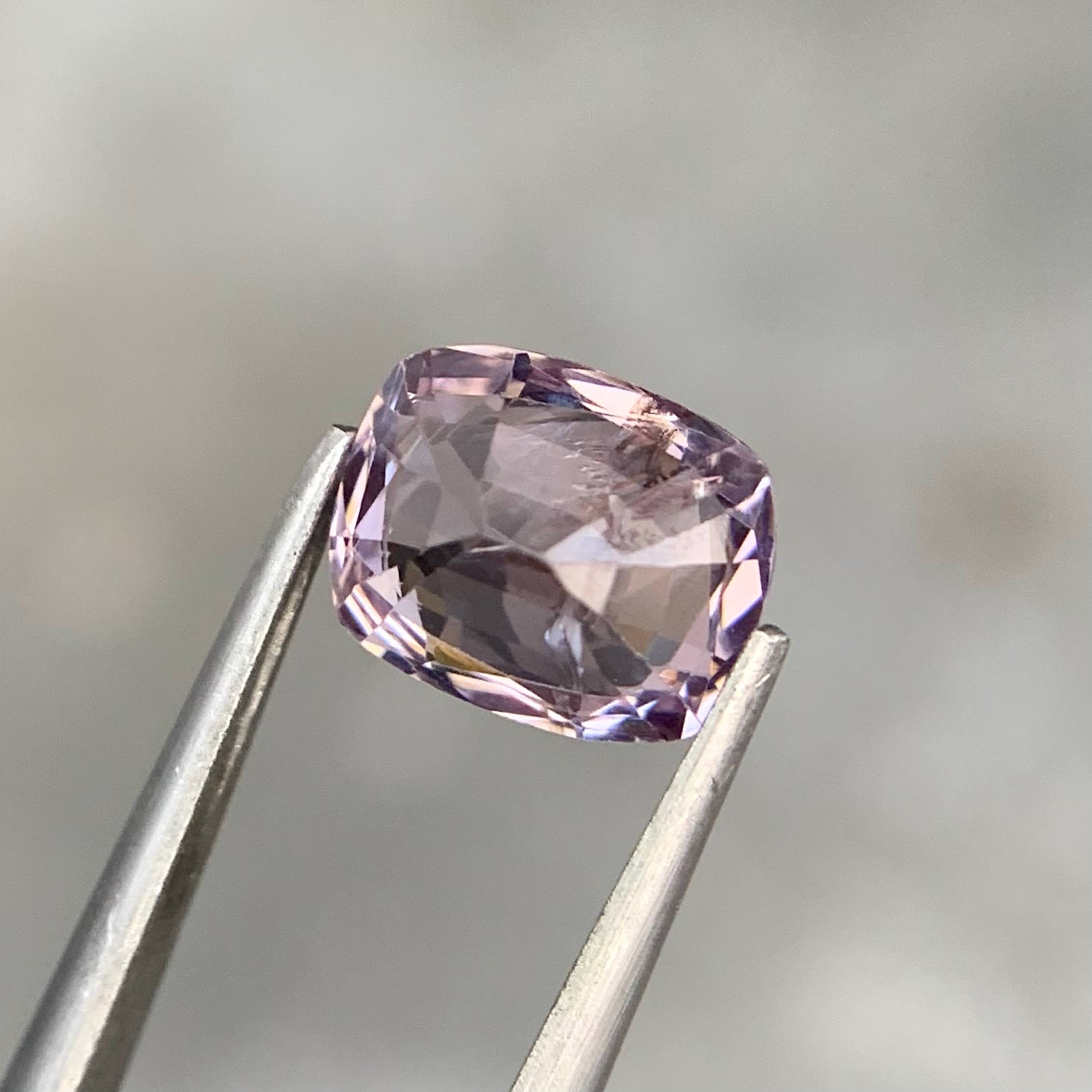 2.13 Ct Peach Pink Spinel Cushion Cut 